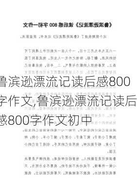 鲁滨逊漂流记读后感800字作文,鲁滨逊漂流记读后感800字作文初中