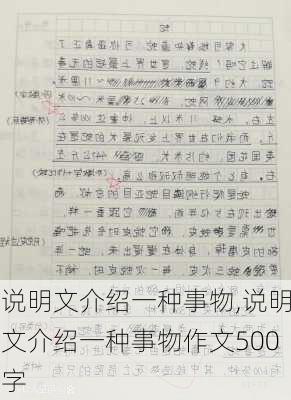 说明文介绍一种事物,说明文介绍一种事物作文500字