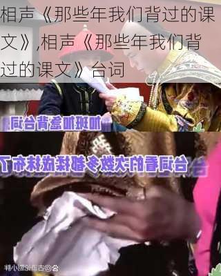 相声《那些年我们背过的课文》,相声《那些年我们背过的课文》台词